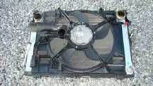 BMW E60 E61 PAS PRZEDNI  CHŁODNICA KOMPLET N47 D20A