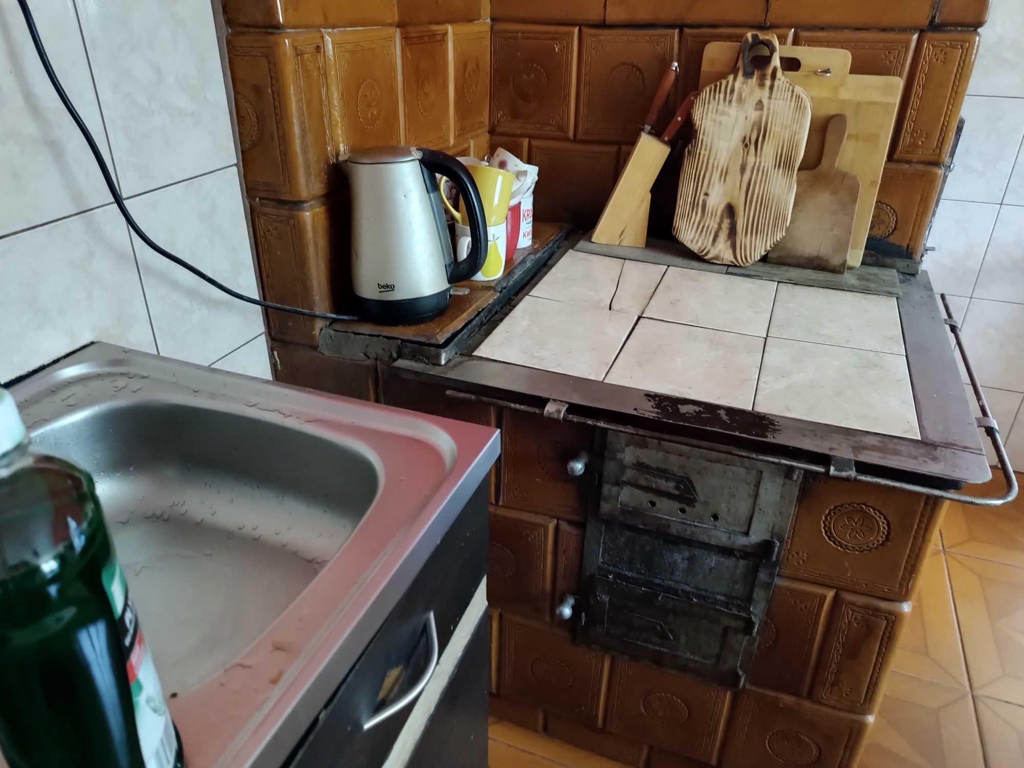 Kuchnia kaflowa,narożna