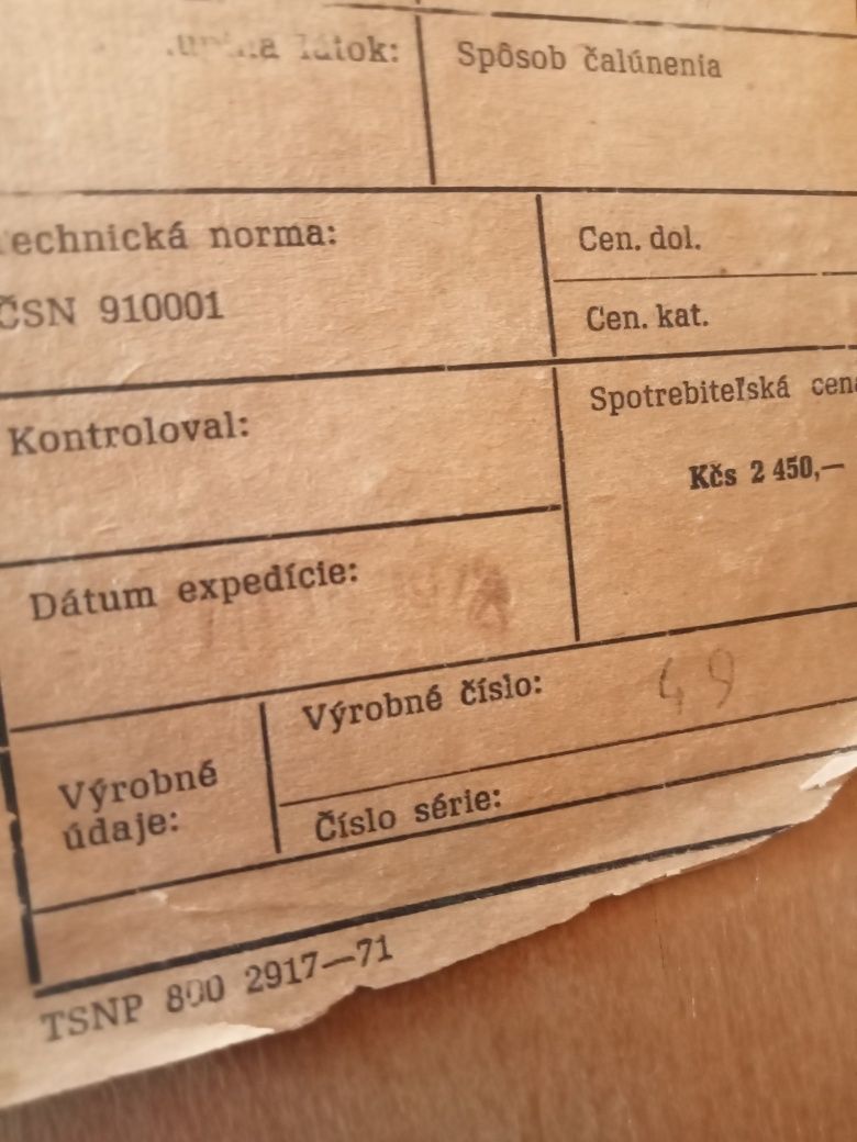 Segment , komoda z 1948 rok