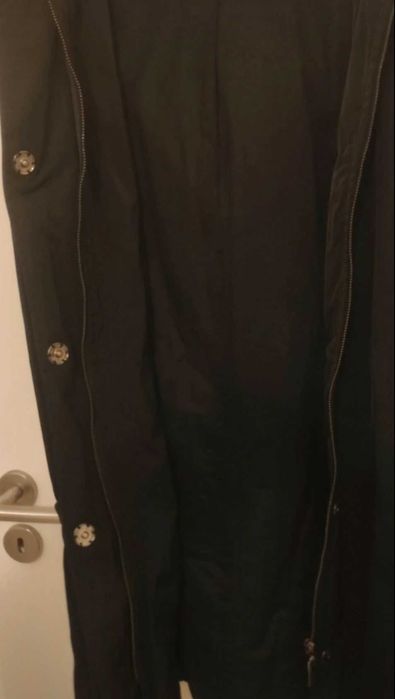 Casaco preto (Kispo) comprido - Massimo Dutti