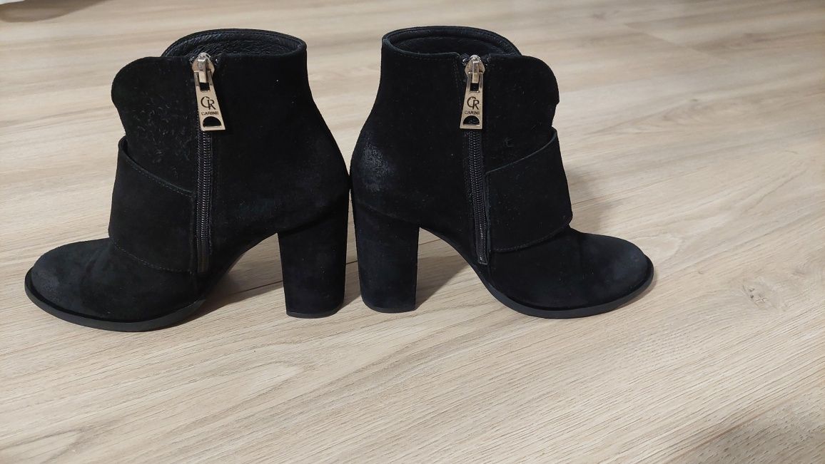 Buty czarne zamsz