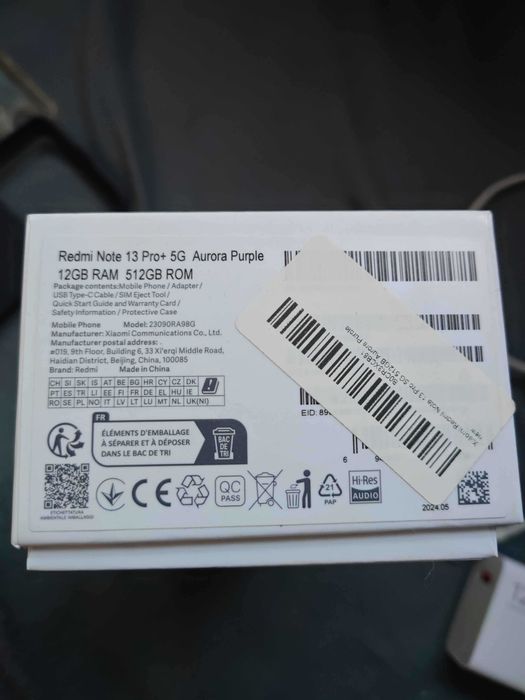 Telefon Xiaomi Redmi Note 13 Pro+ Aurora Purple 5G 12/512GB