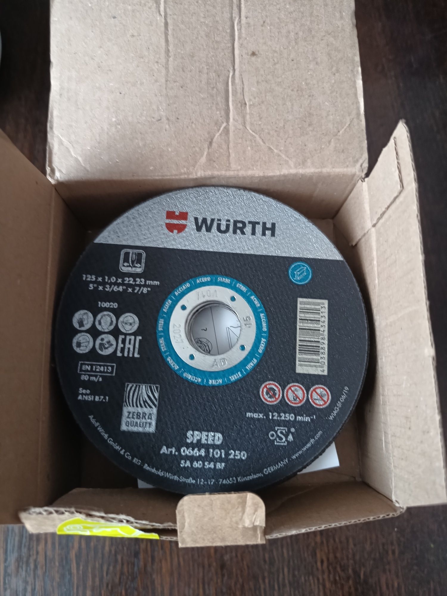 Tarcza do metalu Wurth