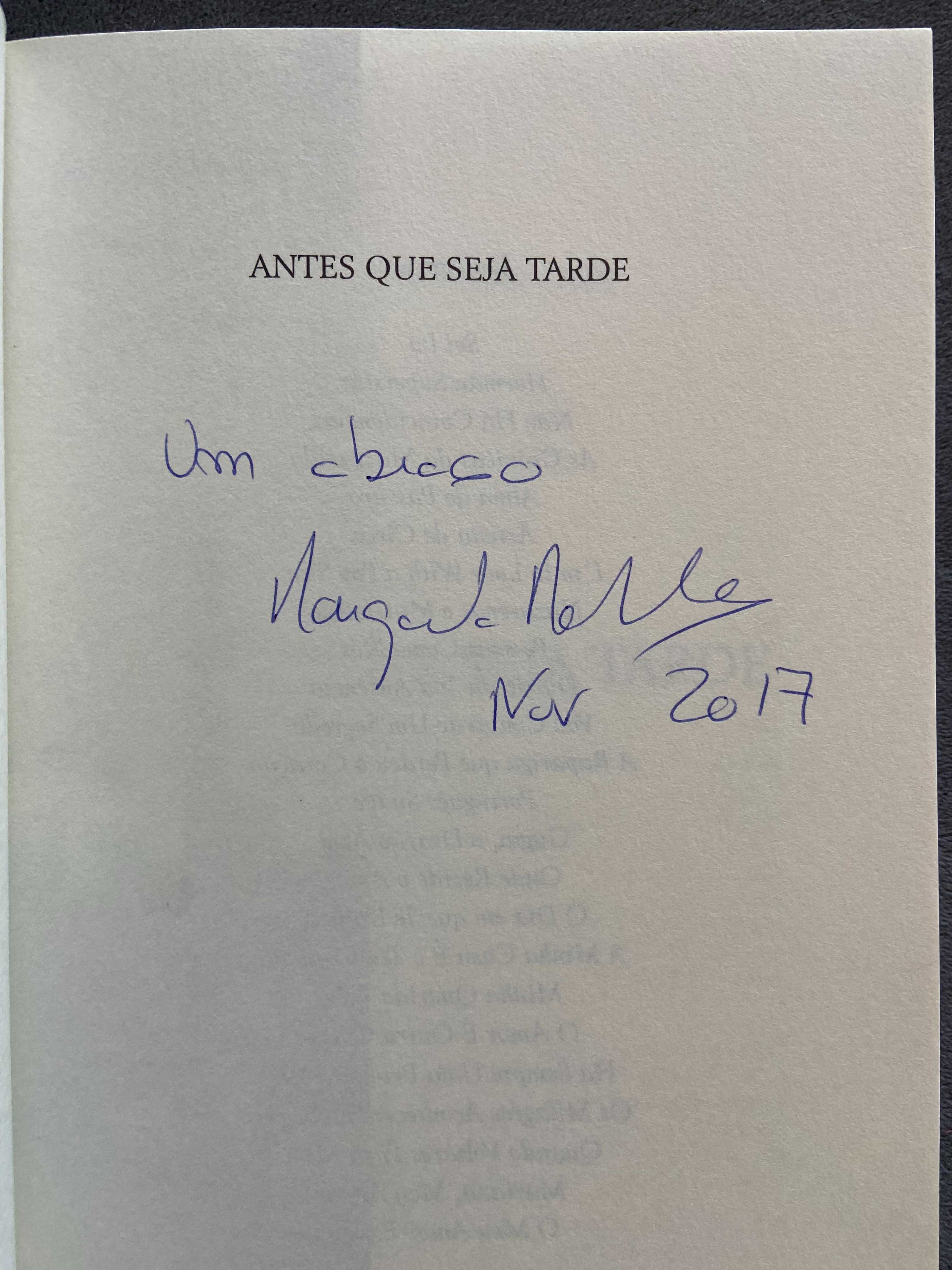 Livro Antes que seja tarde - autografado pela autora