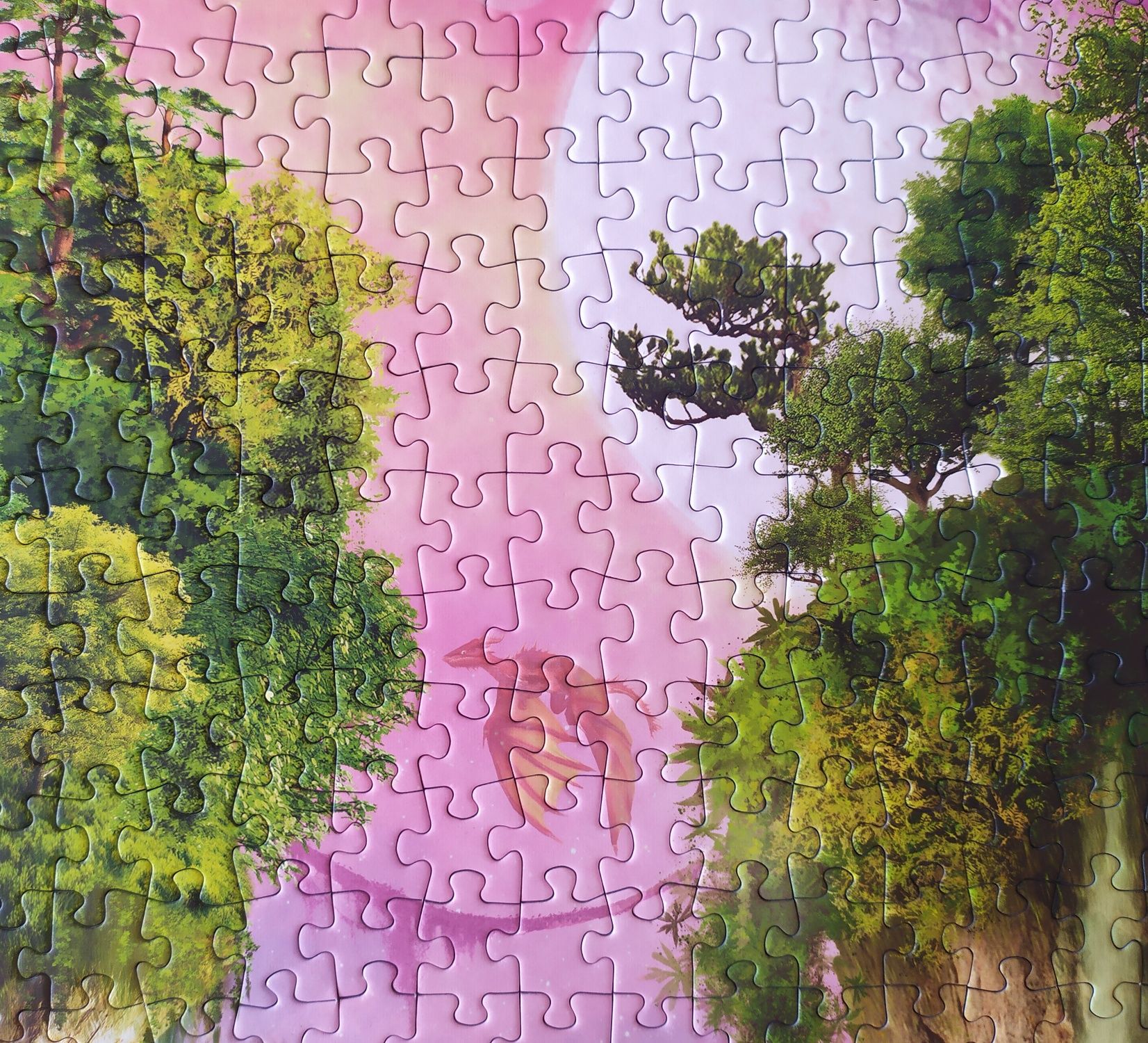 Puzzle Schmidt 1000 Opiekunowie lasu Georgia Fellenberg smoki