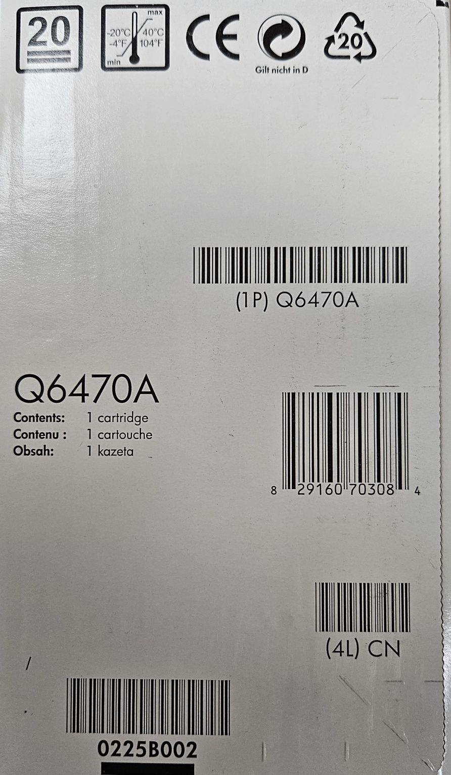Toner Q6470A HP Color Laser 3600 Jet