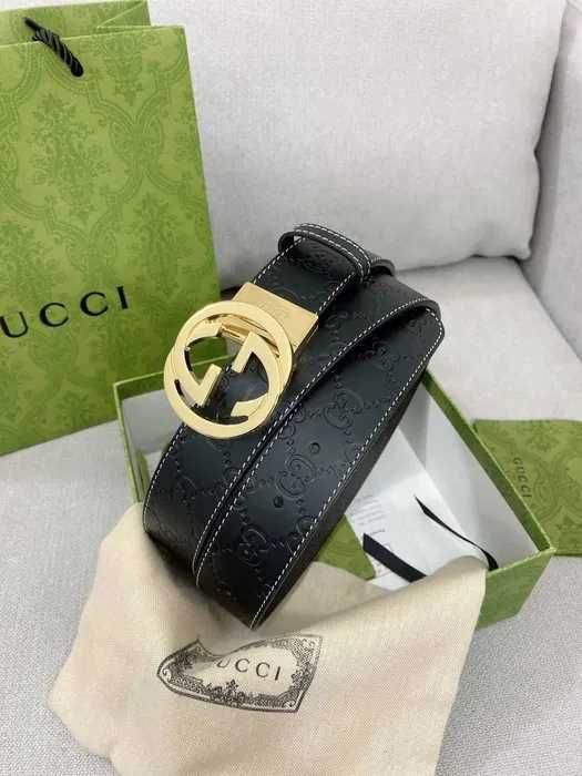 GUCCISognature Paski męskie złoto