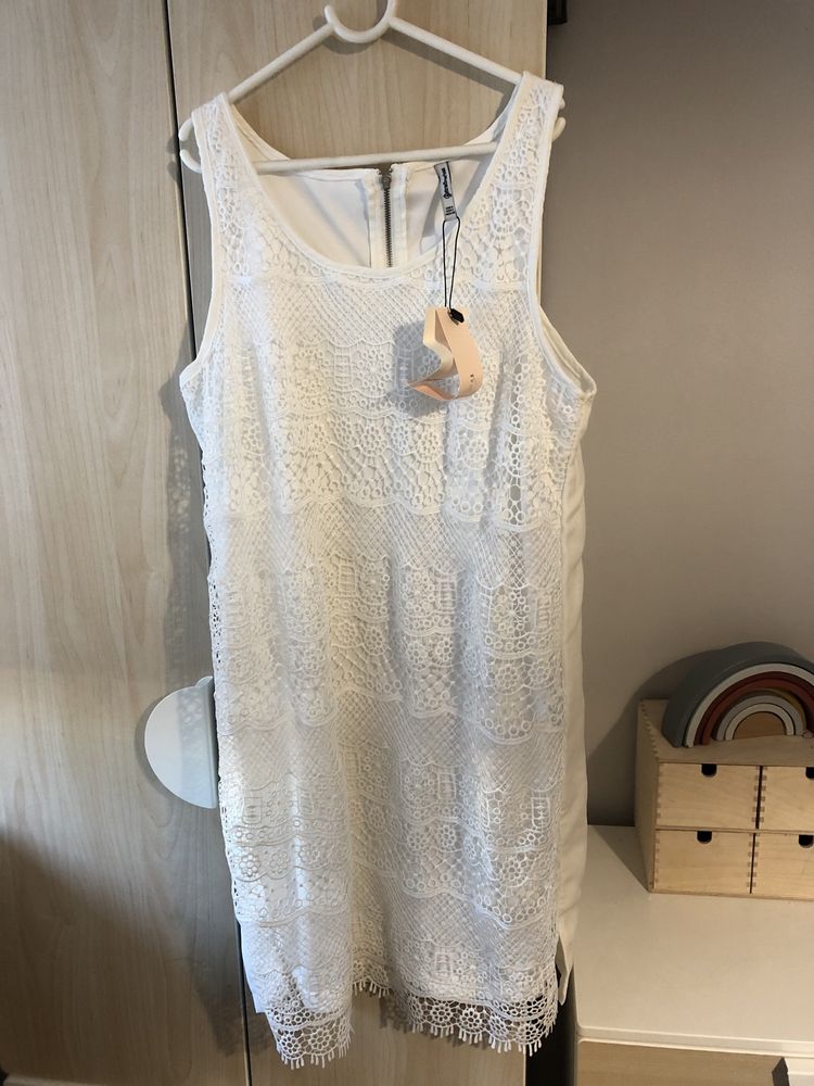 Sukienka boho stradivarius S koronka