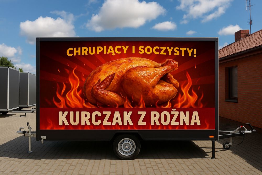 Przyczepa gastronomiczna - kurczak z rożna
