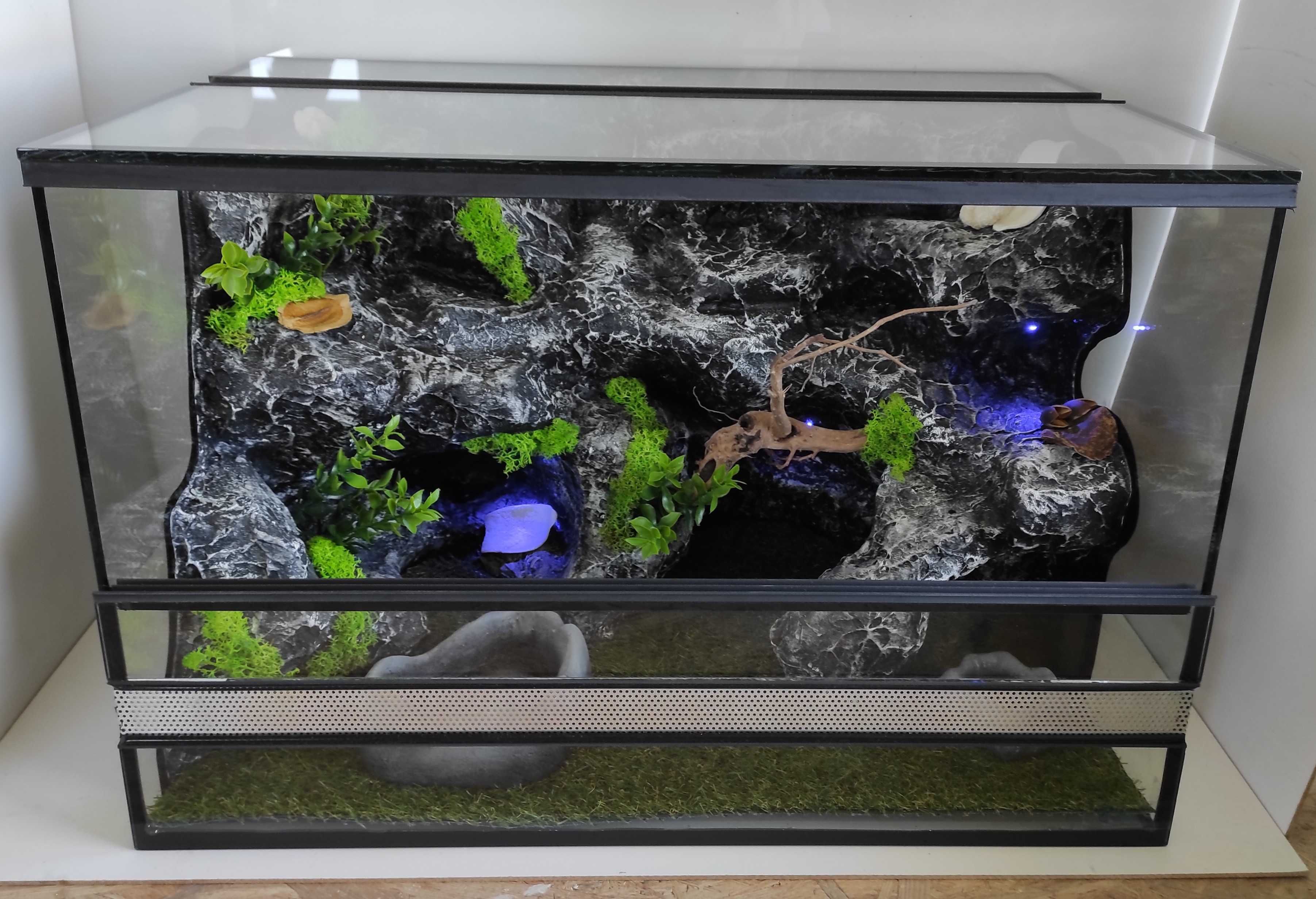 Terrarium dla jaszczurki, małego węża, TW42S3O, AquaWaves