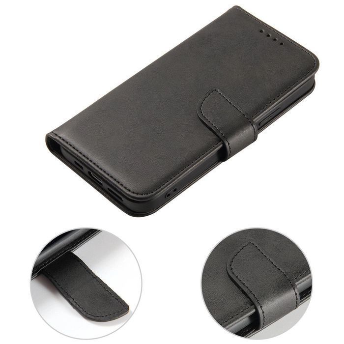 Etui Magnet Case z klapką do Samsung Galaxy S24 FE - czarne