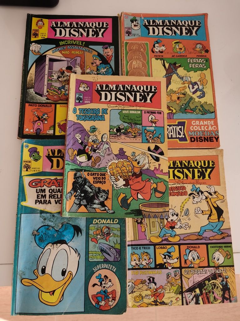 Banda desenhada almanaques disney.