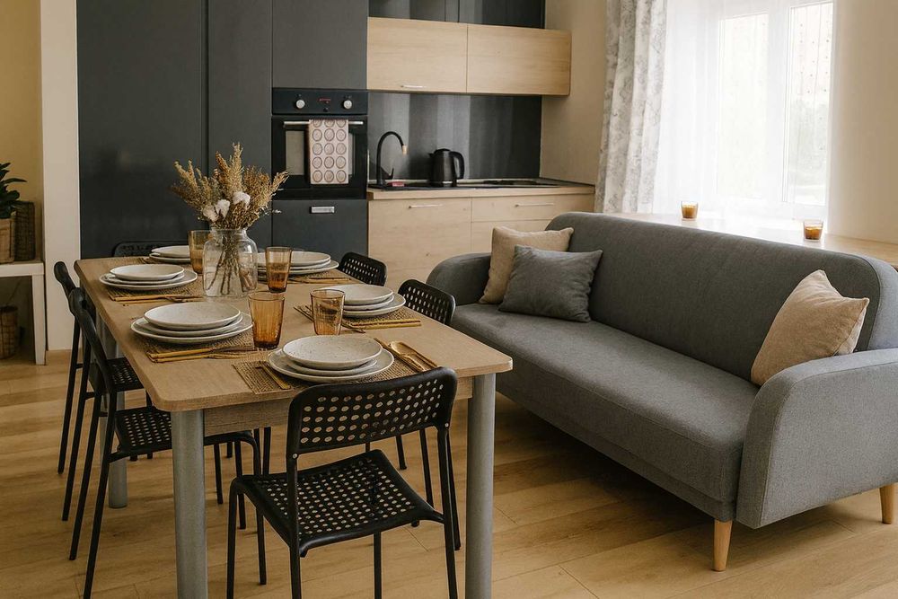 4A Katowice Centrum -  Apartament dla 8 osób 3 pokoje WIFI TV PARKING