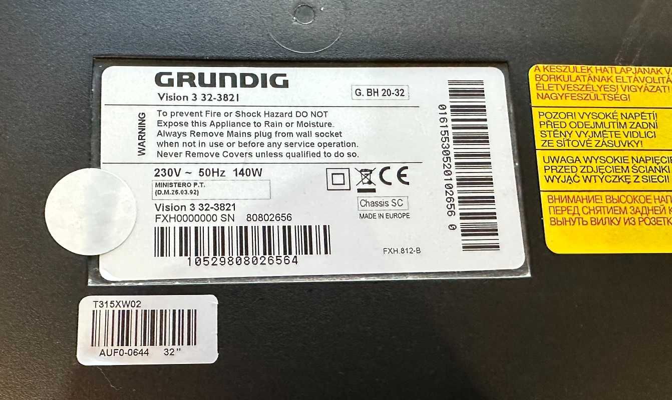 Telewizor LCD 32" Grundig Vision 3 32 -3821