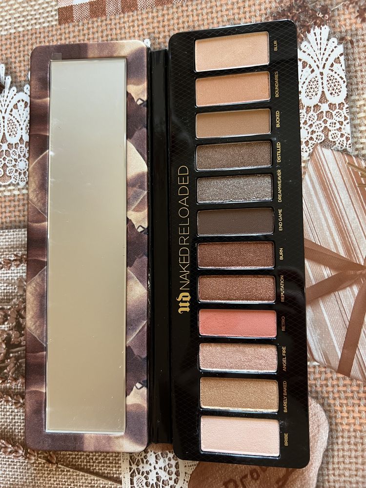 Палетка теней Urban Decay, помады, бронзер