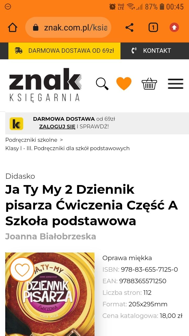 Dziennik Pisarza ćwiczenia klasa 2 cz. A  wyd. Didasko 2022 r.._nowa