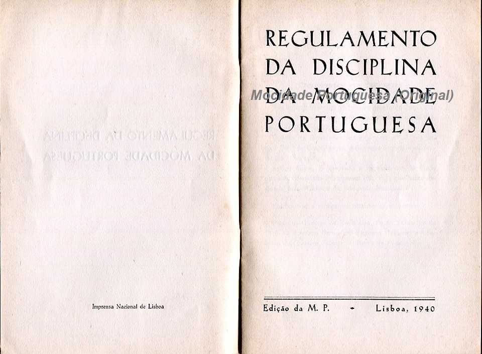 Mocidade Portuguesa - Regulamento de Disciplina