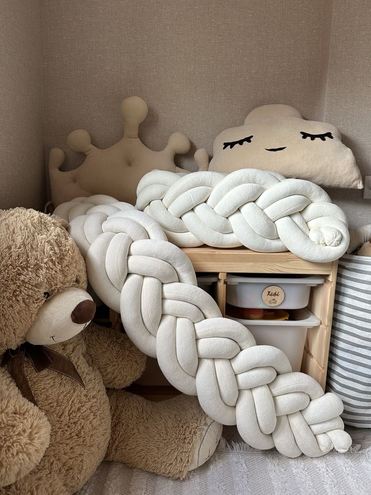 Набір бортиків в кроватку дитяче ліжечко постільний комплект