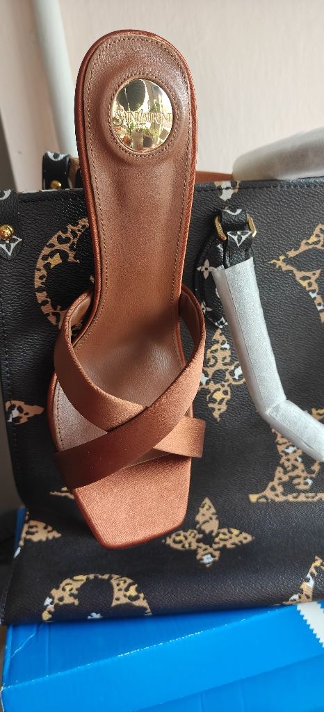 Saint Laurent sandals Ysl opyum jedwabne klapki r 39