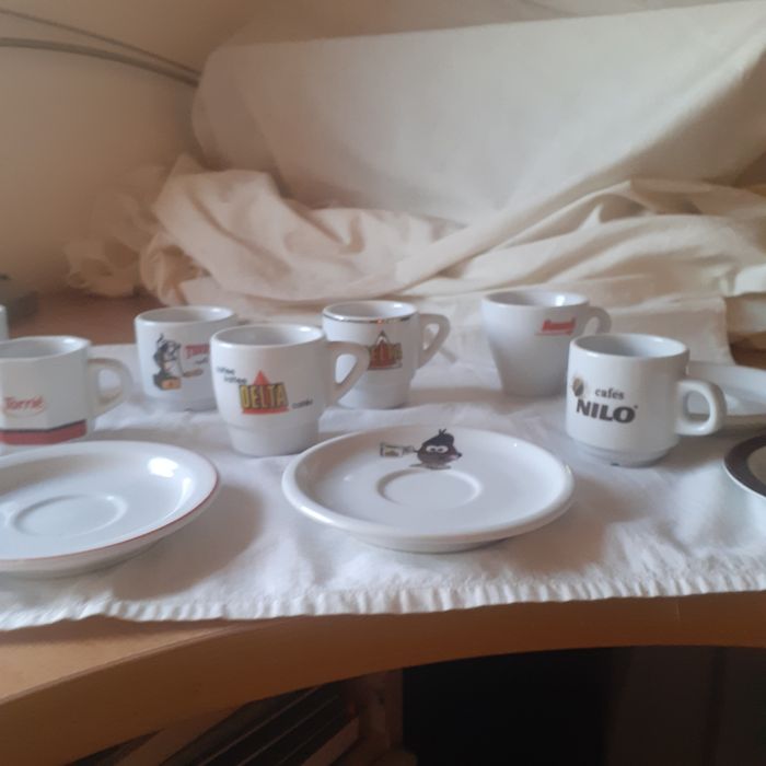 10 chávenas 6 Pires para colecionadores