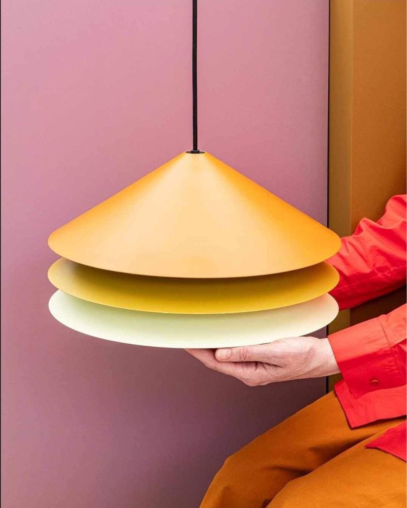 Żyrandol Ikea x Raw Color Tesammans szwedzka lampa 2023 retro vintage