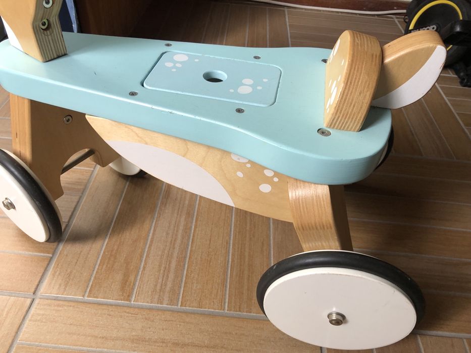 Triciclo veado de madeira