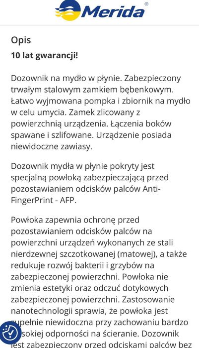 Dozownik do mydła - Merida Stella Maxi DSM 176