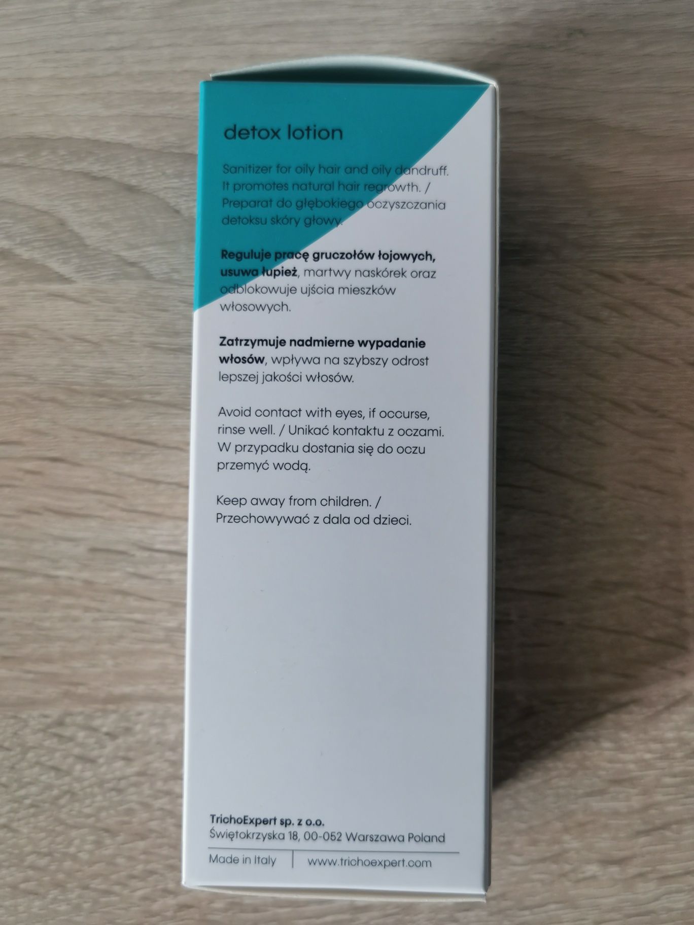 Detox lotion serum/wcierka, nadmierne wypadanie włosów