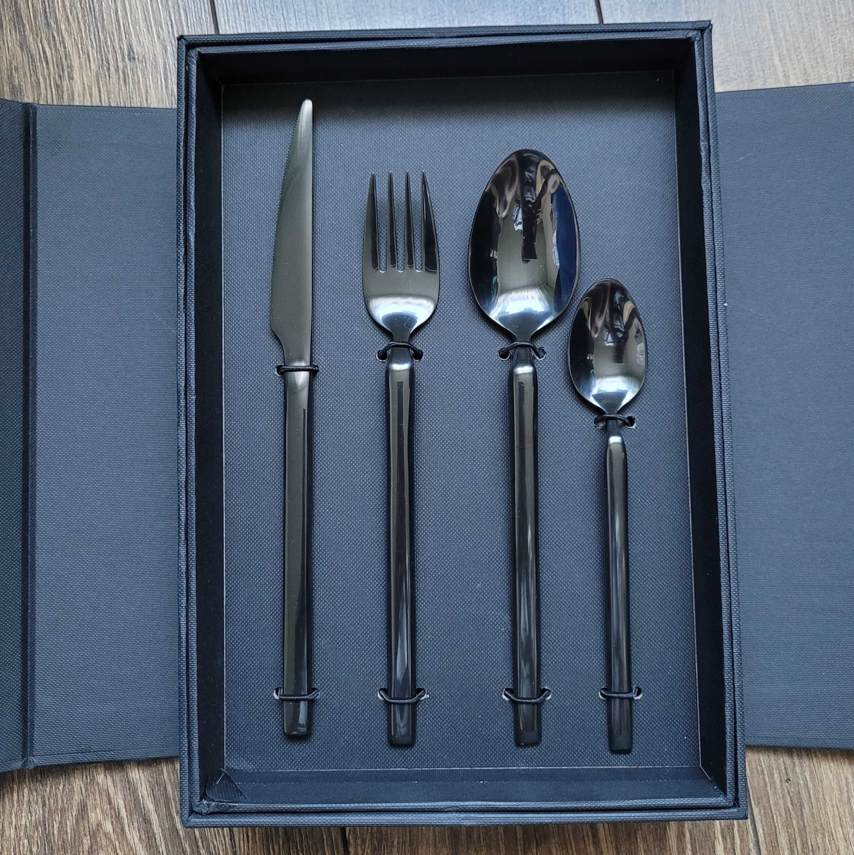 Broste Copenhagen widelec sztućce Tvis Cutlery czarny 1szt zestaw NOWY