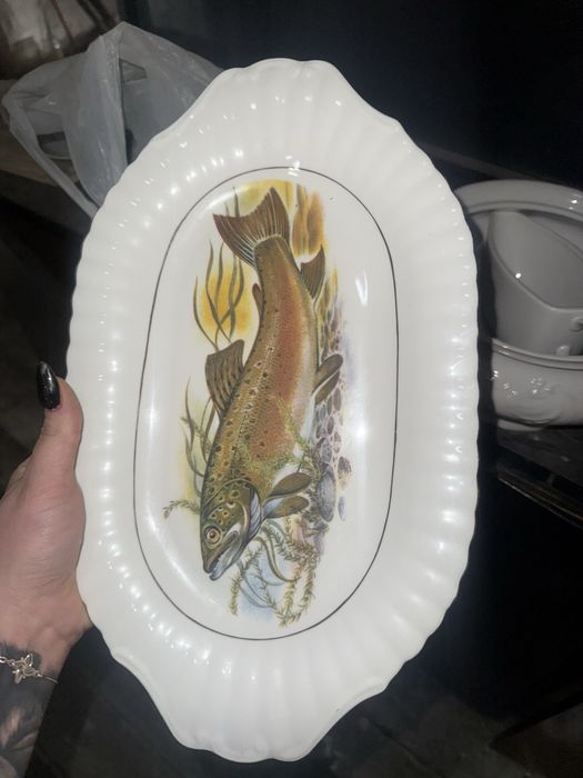 Talerz patera i filizanki stary sprzedam nie wysylam