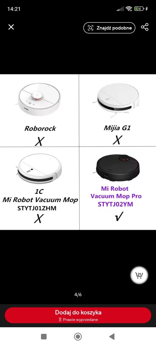 Filtr robot sprzątający Mi Robot Xiaomi
