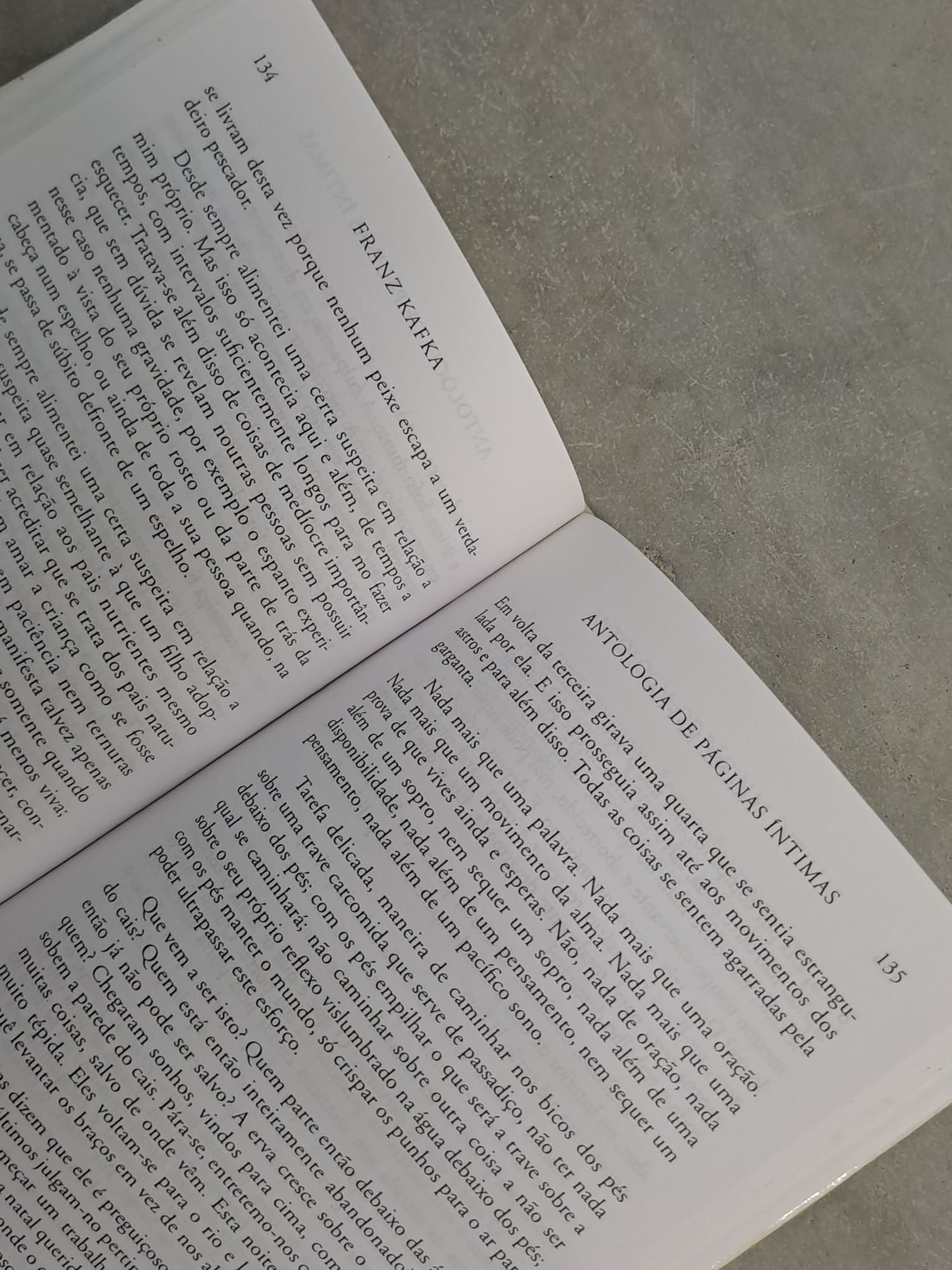 Livro Antologia de Páginas Íntimas de Franz Kafka