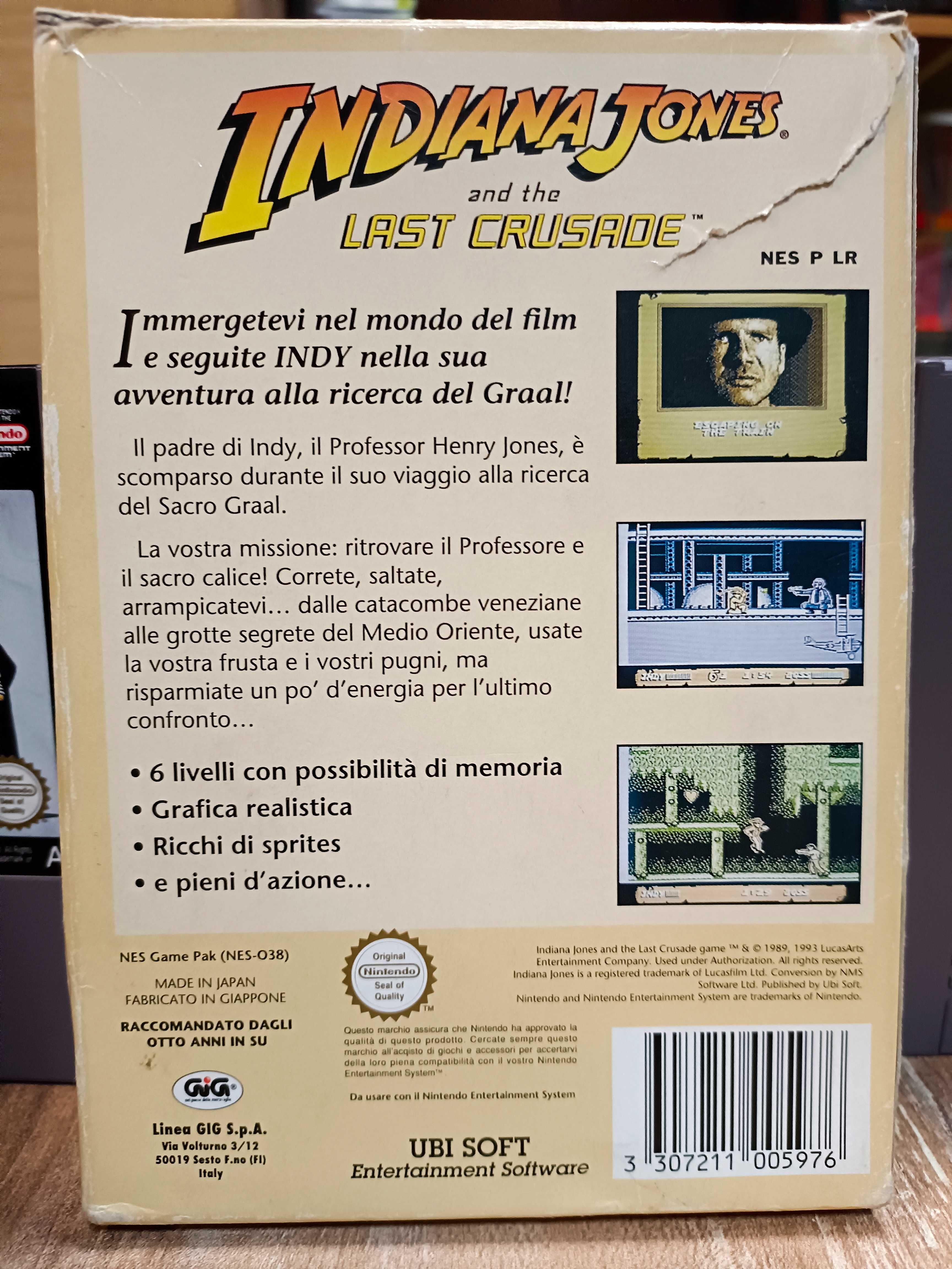 Indiana Jones And The Last Crusade NES Unikat!!  Sklep Wysyłka Wymiana