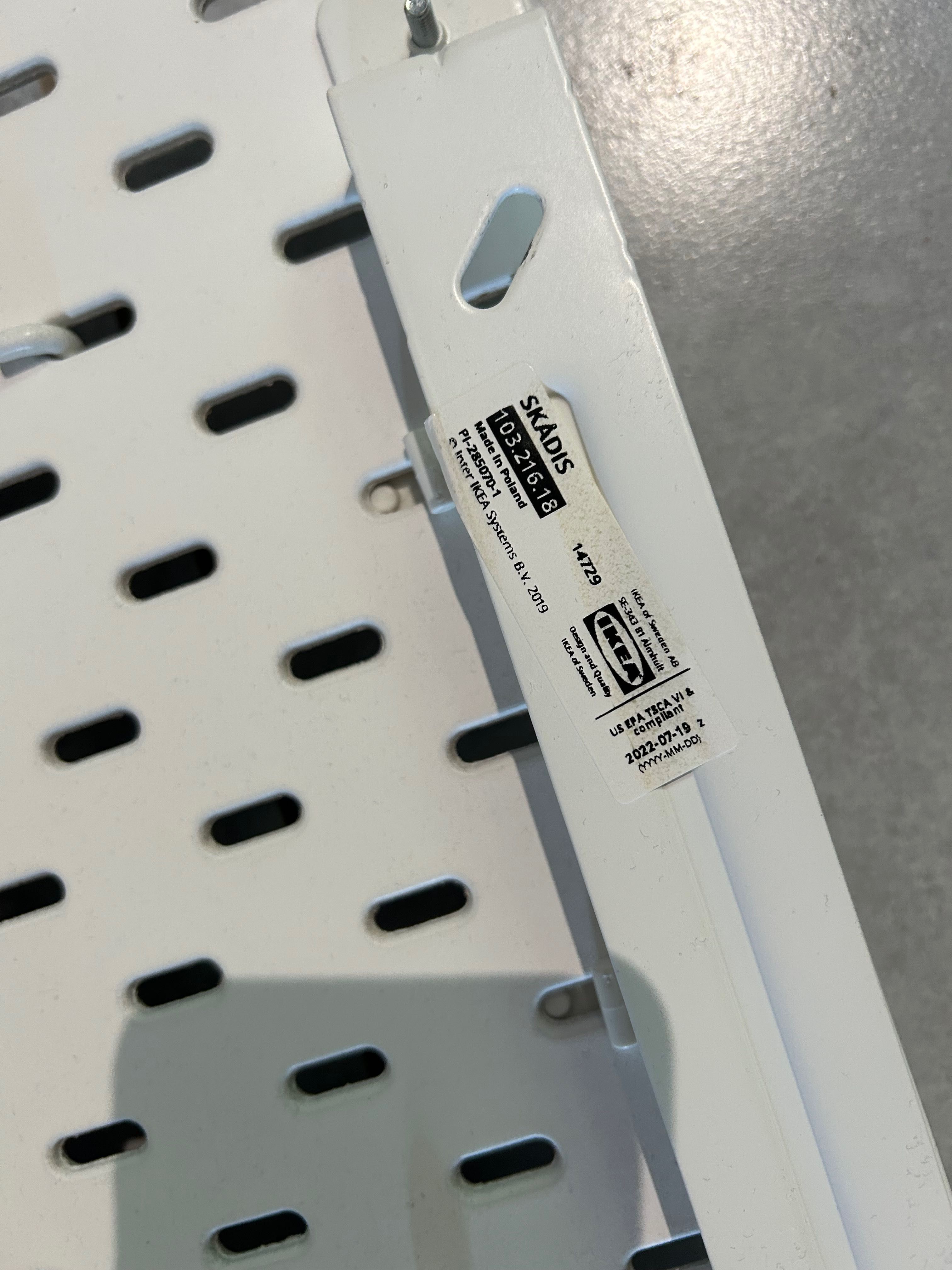 Tablica SKADIS IKEA tablice perforowane białe, organizer