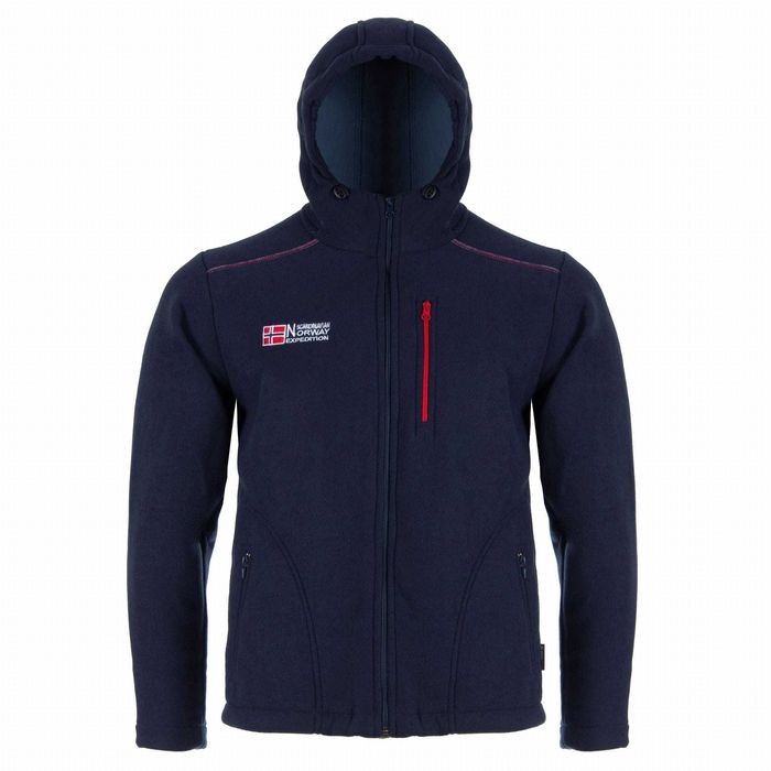 Męski polar z Kapturem / GRANATOWY / Norway exspedition NOWOŚĆ