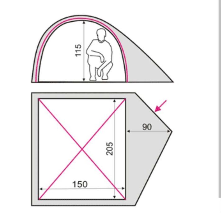 Намет Terra Incognita Alfa 2 / 3. Намет Terra Incognita Adria 2