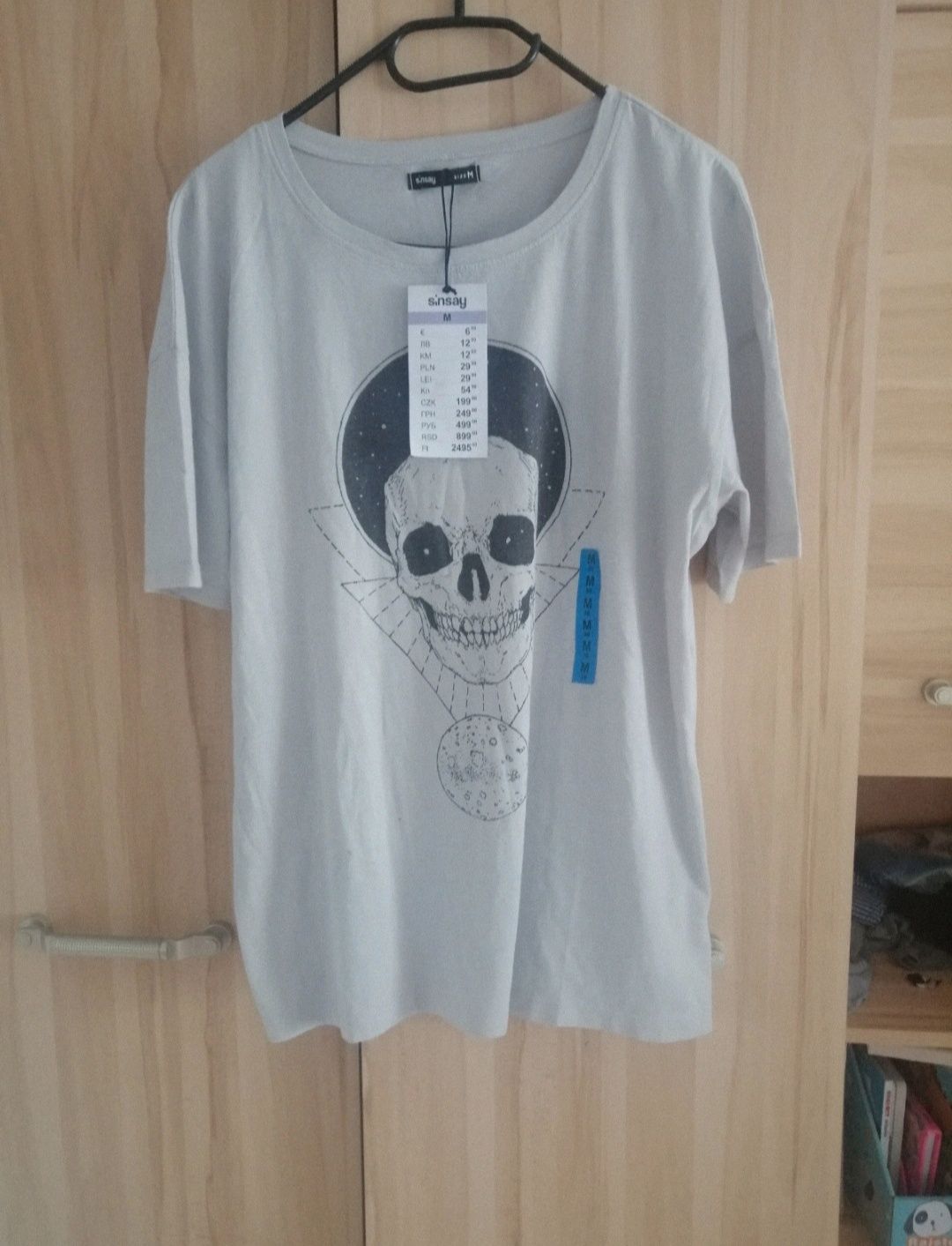 T shirt koszulka szara czacha L