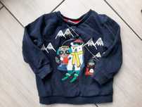 Granatowa bluza z nadrukiem 92