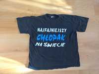 NOWA 38 M Koszulka tshirt bluzka najfajniejszy chłopak na świecie