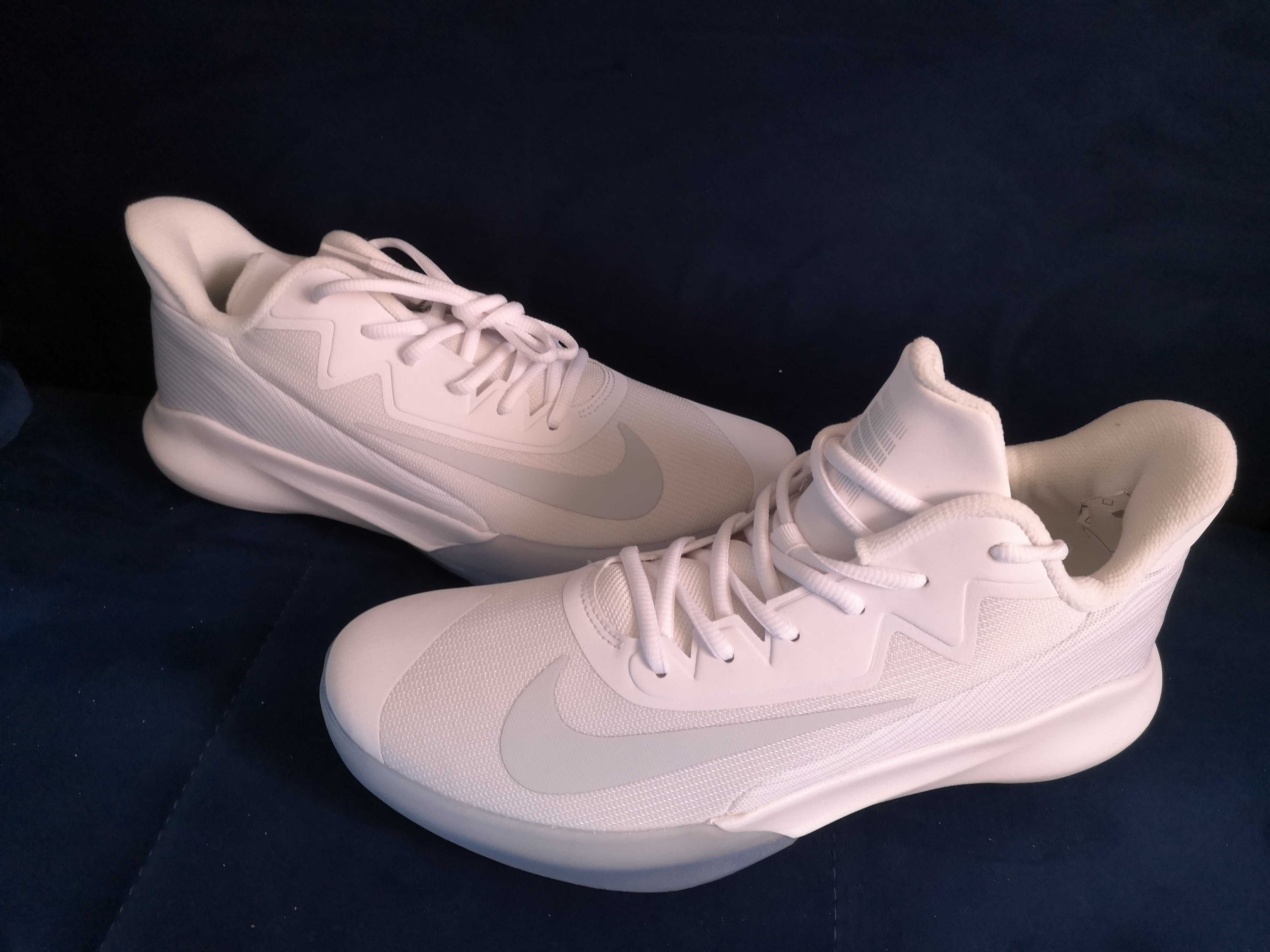 NOWE Buty koszykówka NIKE AIR PRECISION IV r. 44,5 białe, wkł. 28,5 cm