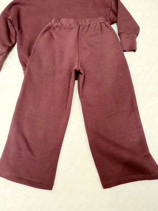 НОВИЙ!Преміум теплий костюм для ДІВЧИНКИ(Світшот+широкі штани палаццо)