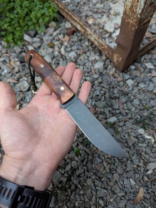 Нож ручной работы "Охотник" сталь австрийская К110 чехол кожа