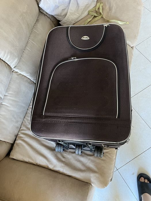 Чемодан коричневый валіза бу 1 шт