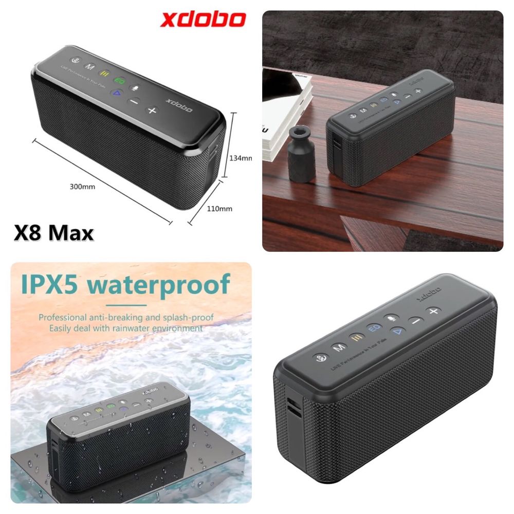 Xdobo X8 Max 100Вт Портативная Bluetooth Колонка 20000мАч Power Bank