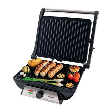 Grill elektryczny Hoffen, 2000 W, z ruchomymi płytkami