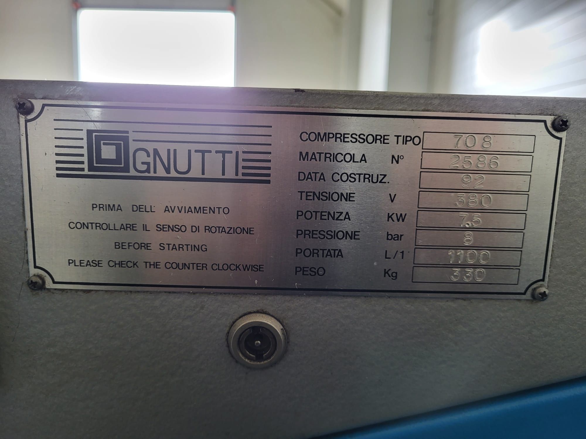 Kompresor łopatkowy Gnutti