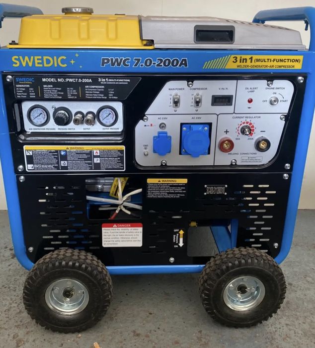 swedic  agregat, kompresor i spawarka w jednym urzadzeniu