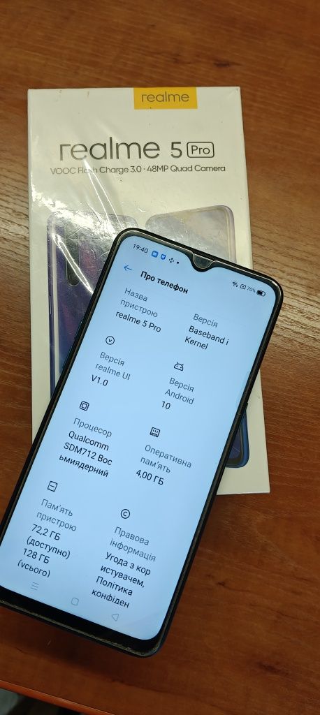Realme 5 pro  4\128