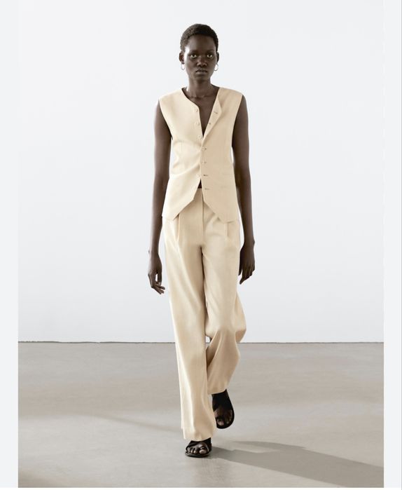 Massimo Dutti костюм з льону