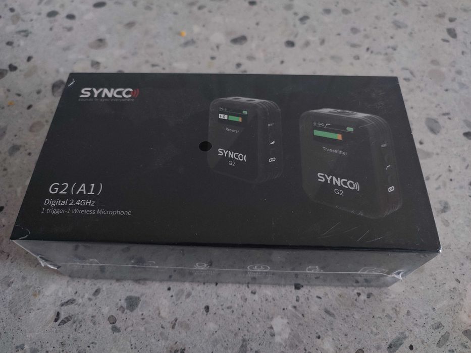 Synco G2 A1 bezprzewodowy system mikrofonowy z ekranem 2.4 GHz
